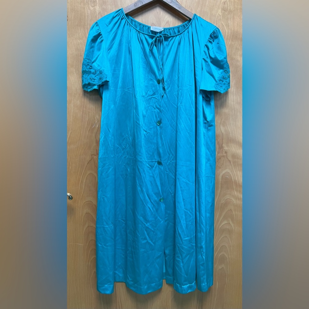 Vintage Lorraine — Button Down Robe/ Nightgown